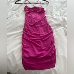 Fucsia mini dress